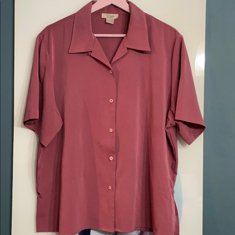 Women's Short Sleeve Button Down